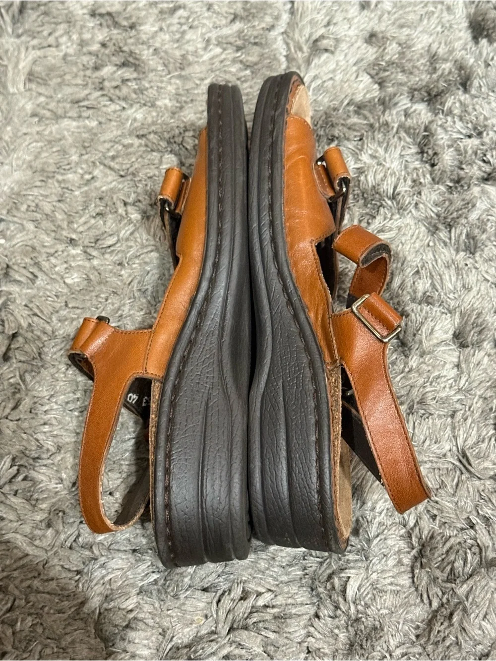 Mephisto Mobils Womens Size EU 40 Shoes Brown Strappy Comfort Sandals